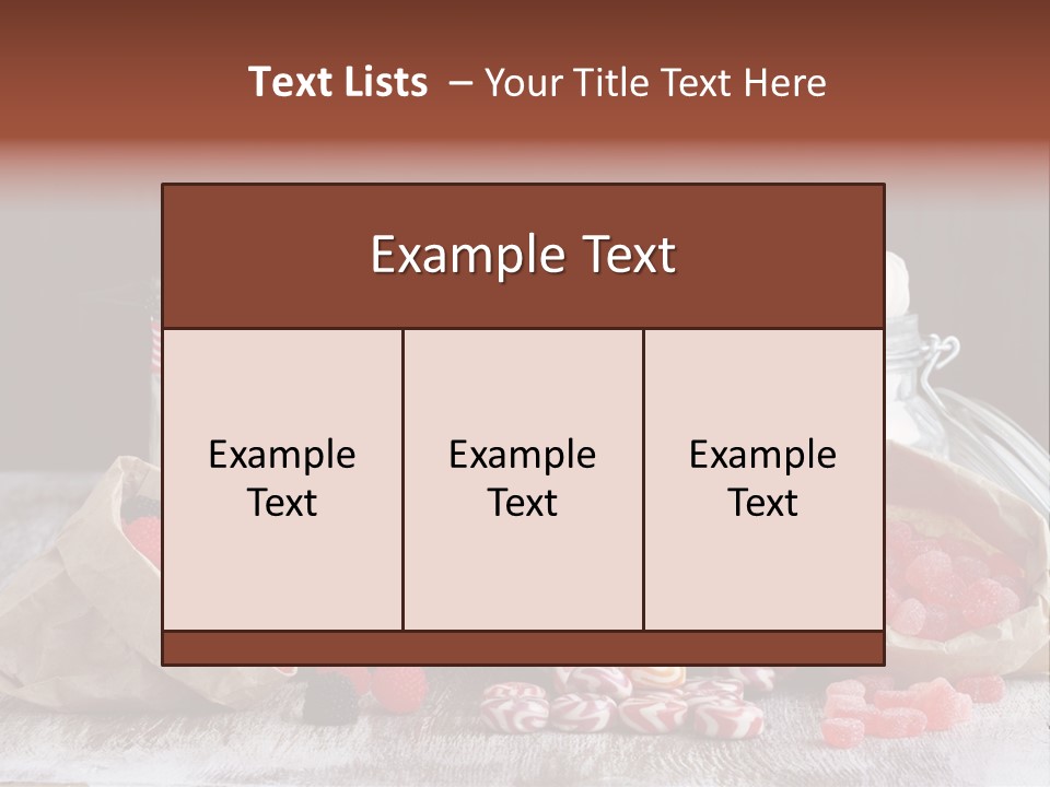 Still Life Sugary Colored PowerPoint Template