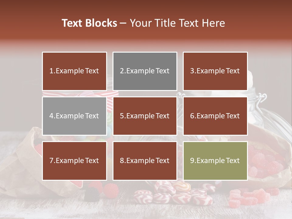 Still Life Sugary Colored PowerPoint Template