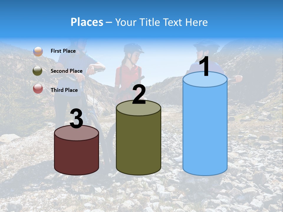 Trail Sportswear Female PowerPoint Template