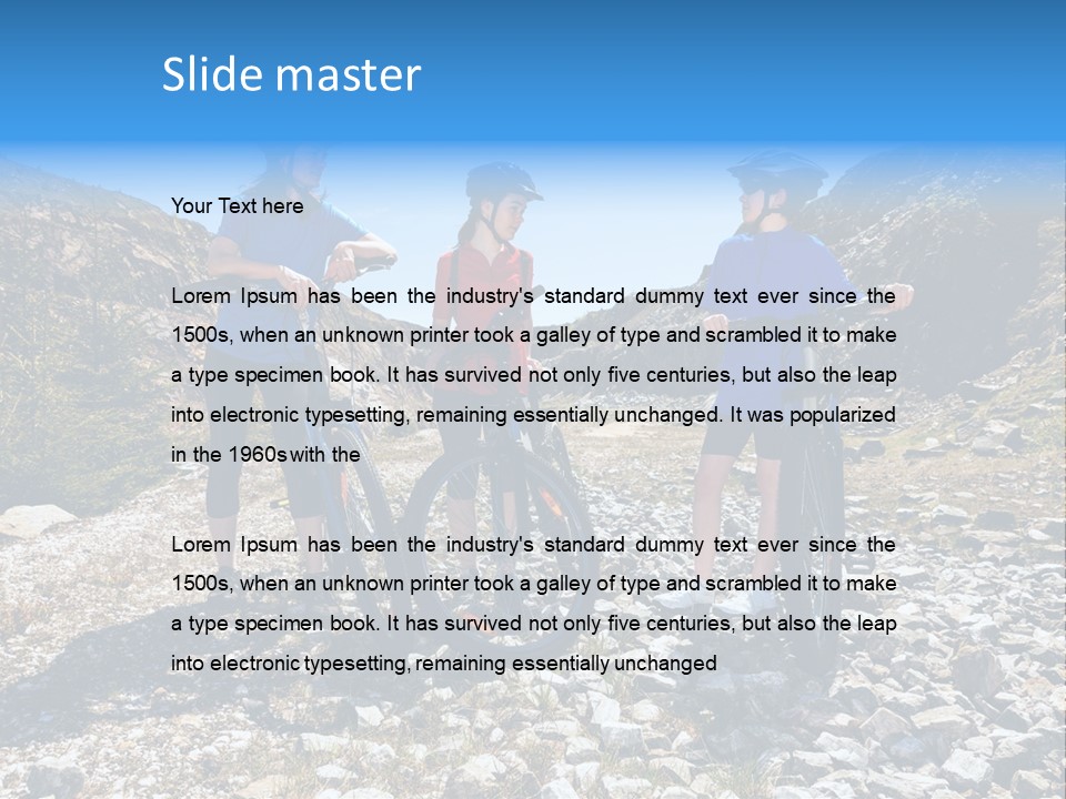 Trail Sportswear Female PowerPoint Template