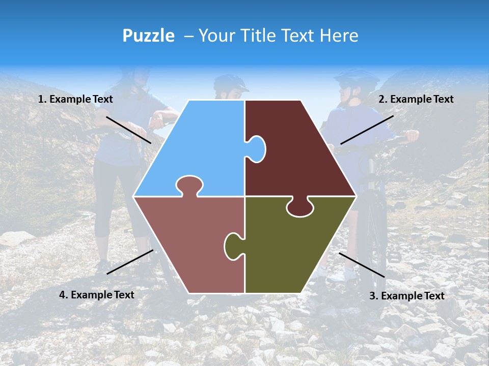 Trail Sportswear Female PowerPoint Template