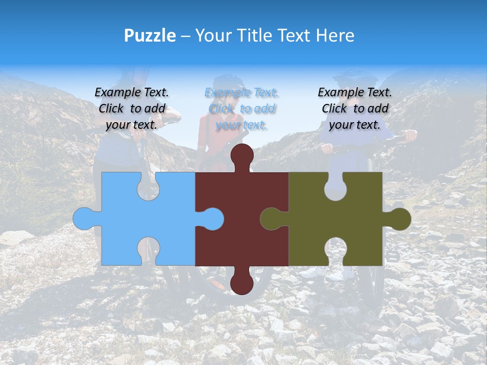 Trail Sportswear Female PowerPoint Template