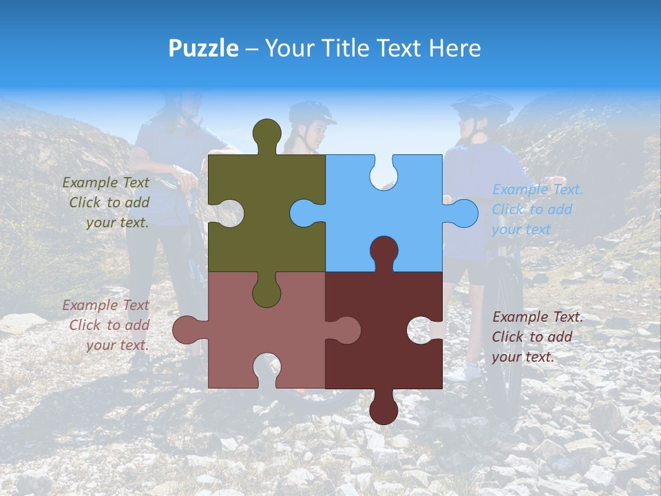 Trail Sportswear Female PowerPoint Template