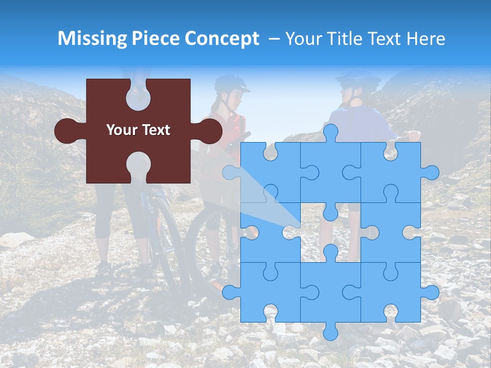 Trail Sportswear Female PowerPoint Template