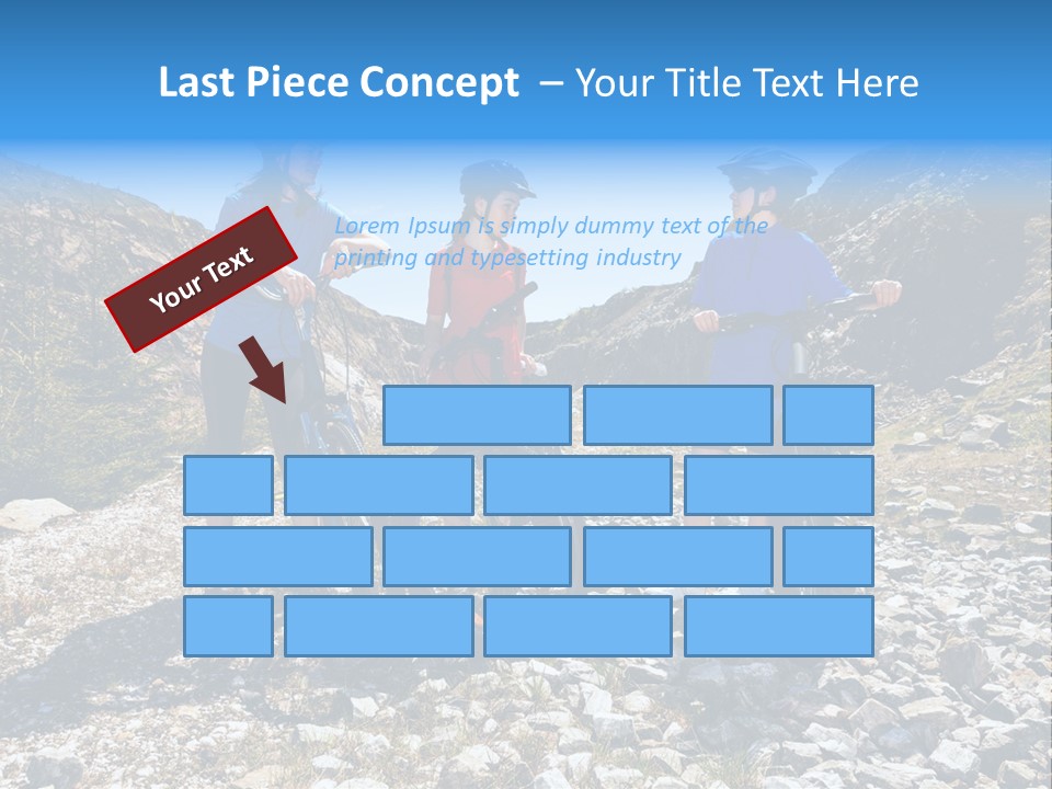 Trail Sportswear Female PowerPoint Template