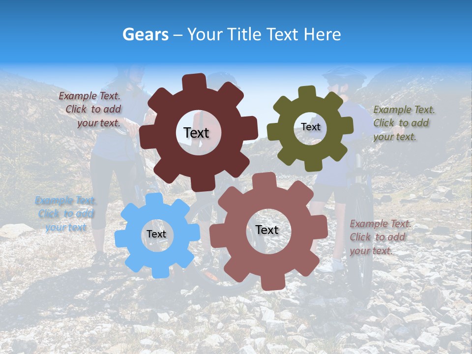 Trail Sportswear Female PowerPoint Template