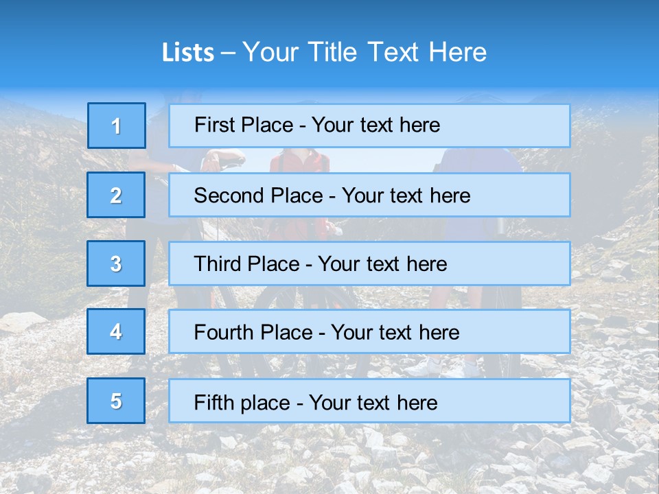 Trail Sportswear Female PowerPoint Template