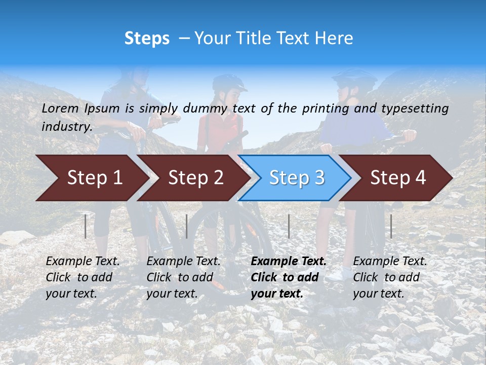 Trail Sportswear Female PowerPoint Template