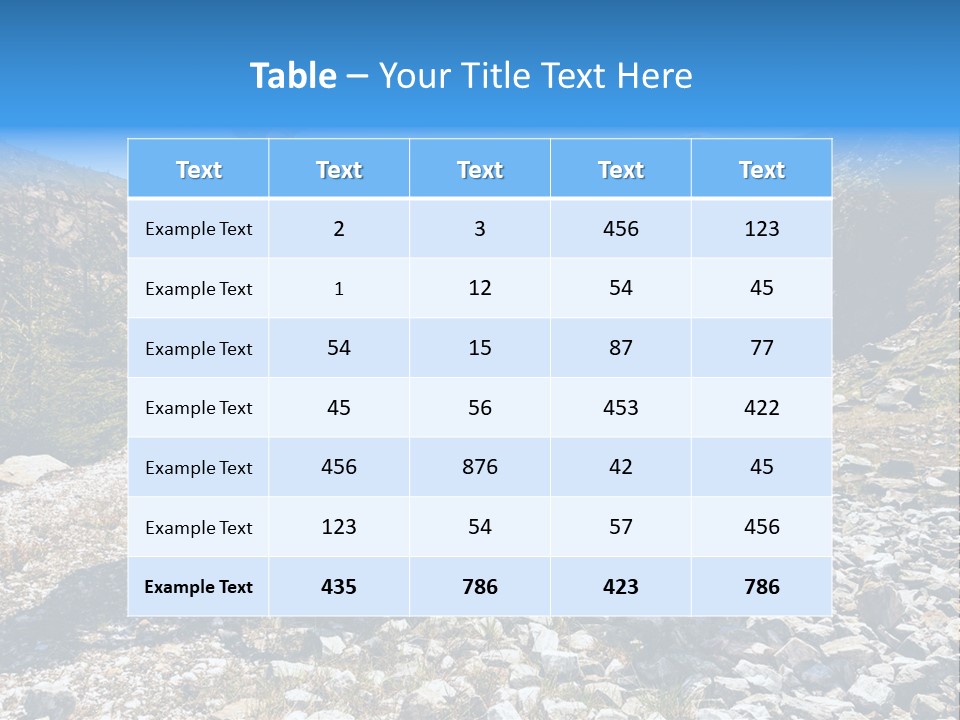 Trail Sportswear Female PowerPoint Template