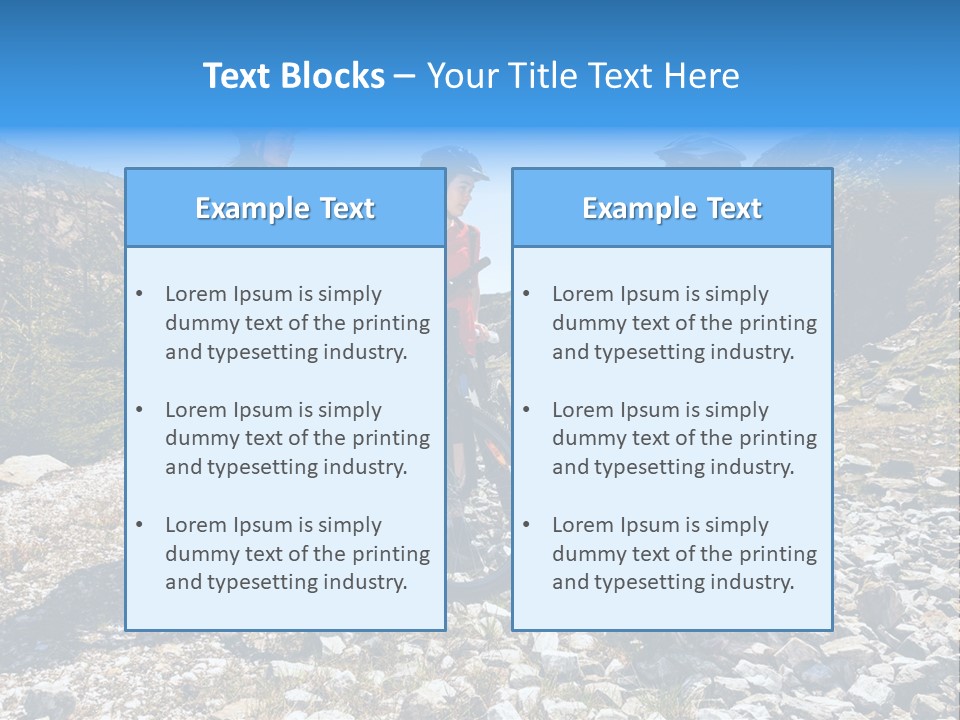 Trail Sportswear Female PowerPoint Template