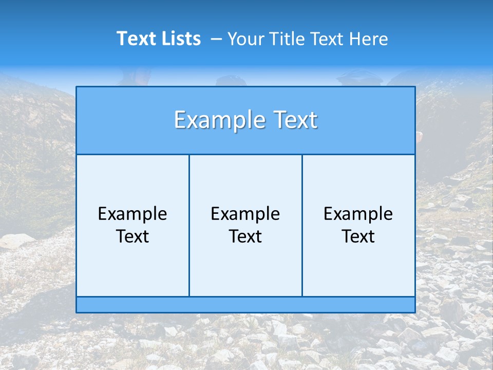 Trail Sportswear Female PowerPoint Template