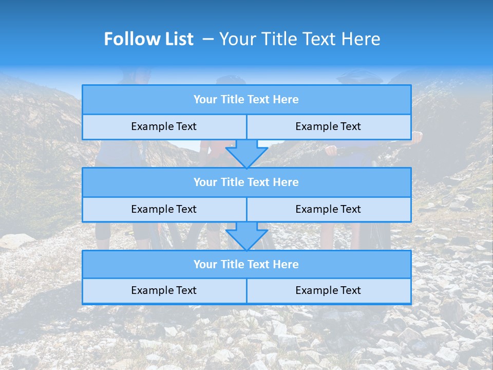 Trail Sportswear Female PowerPoint Template