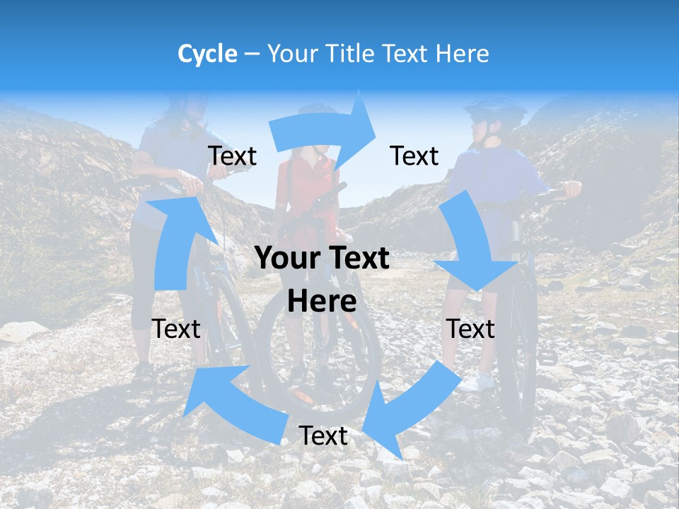 Trail Sportswear Female PowerPoint Template