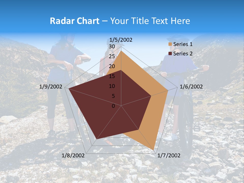 Trail Sportswear Female PowerPoint Template