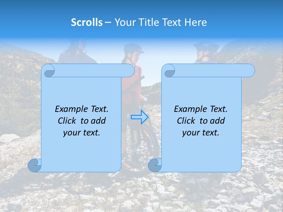 Trail Sportswear Female PowerPoint Template