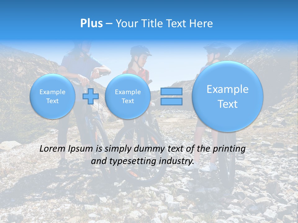 Trail Sportswear Female PowerPoint Template