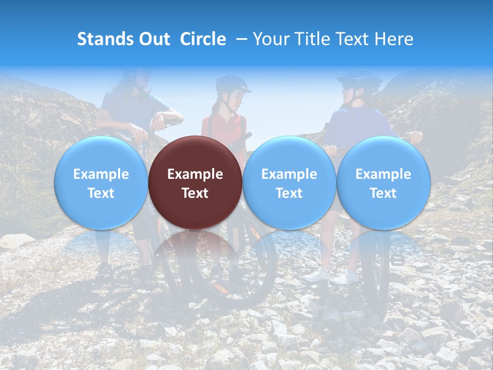 Trail Sportswear Female PowerPoint Template