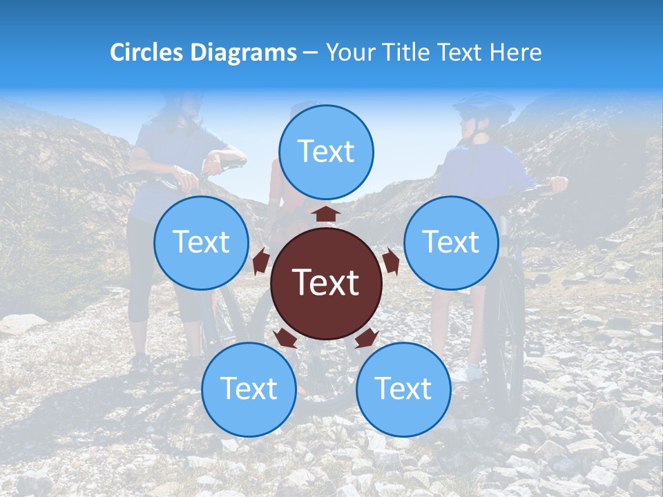 Trail Sportswear Female PowerPoint Template