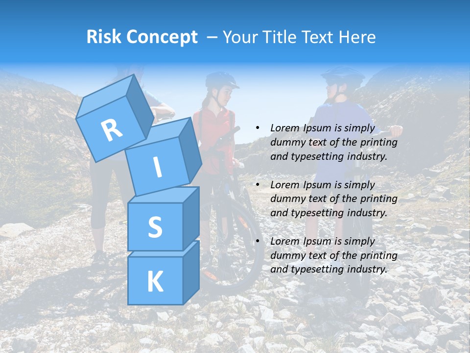 Trail Sportswear Female PowerPoint Template