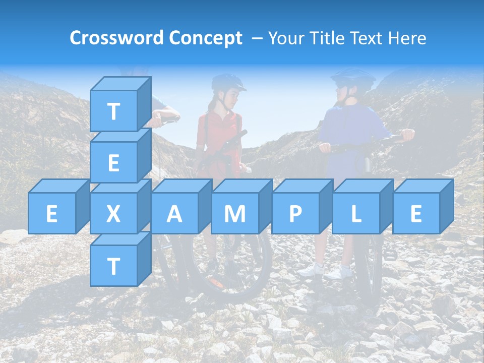 Trail Sportswear Female PowerPoint Template