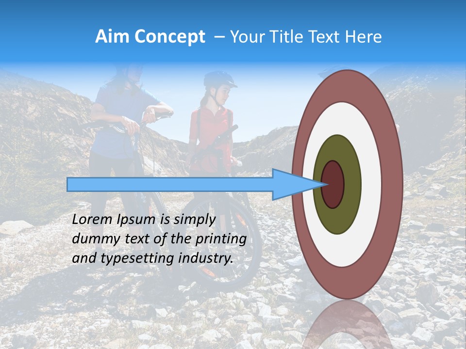 Trail Sportswear Female PowerPoint Template