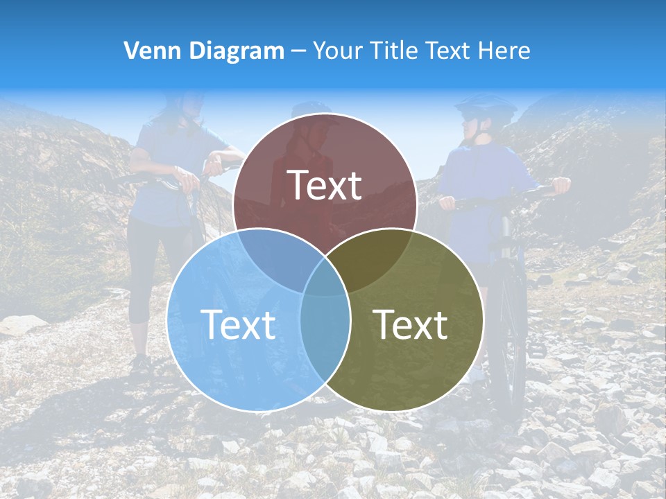 Trail Sportswear Female PowerPoint Template