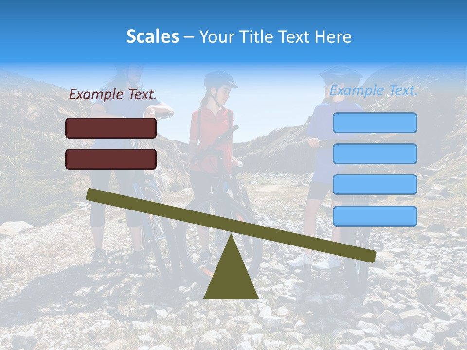 Trail Sportswear Female PowerPoint Template