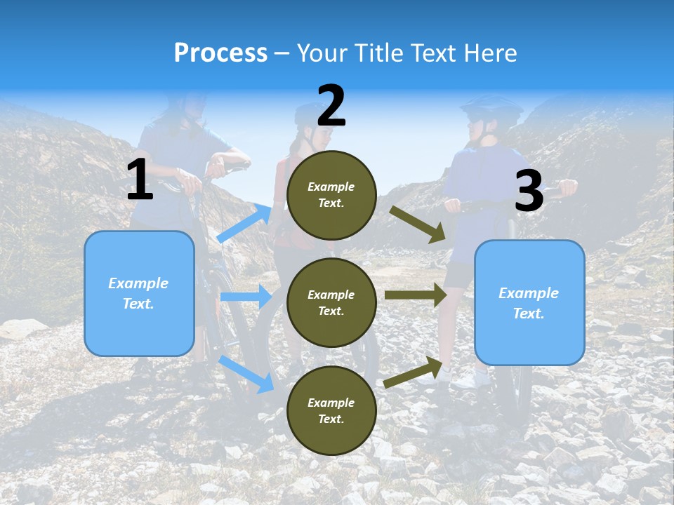 Trail Sportswear Female PowerPoint Template