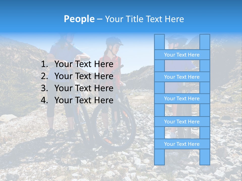 Trail Sportswear Female PowerPoint Template