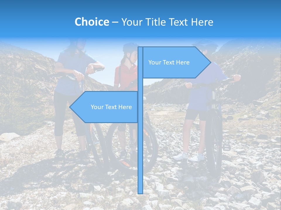 Trail Sportswear Female PowerPoint Template