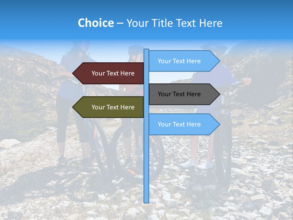 Trail Sportswear Female PowerPoint Template