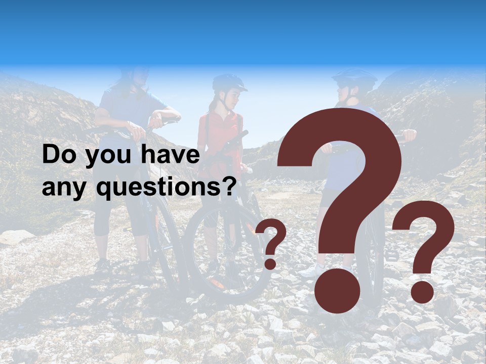 Trail Sportswear Female PowerPoint Template