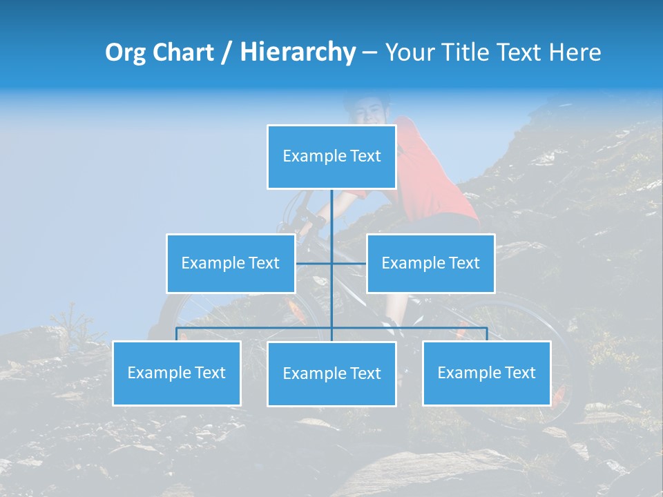 Sporty Cyclist Rock PowerPoint Template