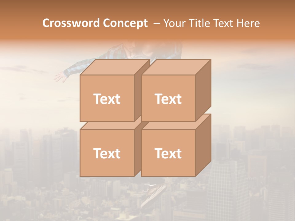 String Purple Object PowerPoint Template