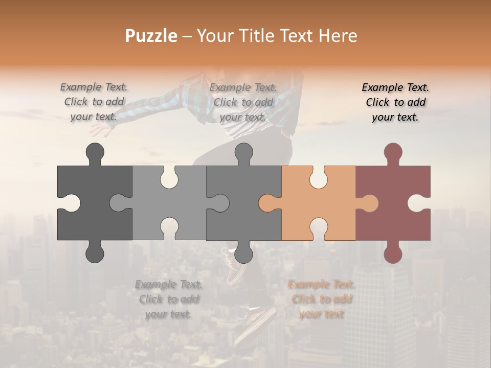 String Purple Object PowerPoint Template