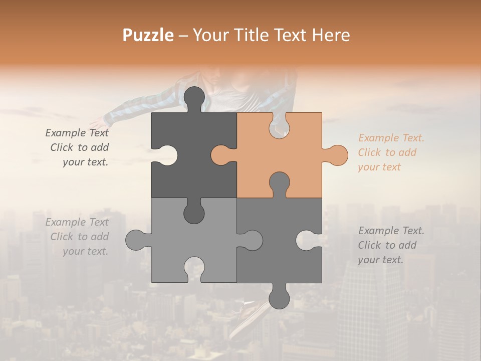 String Purple Object PowerPoint Template