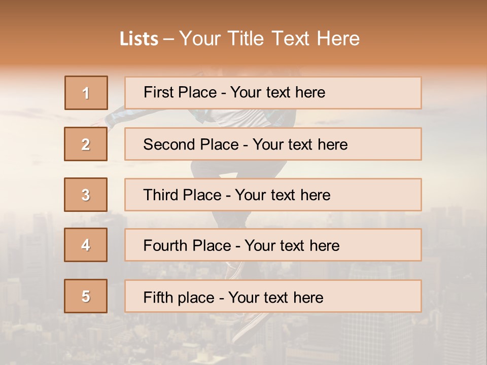 String Purple Object PowerPoint Template
