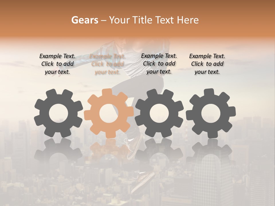 String Purple Object PowerPoint Template