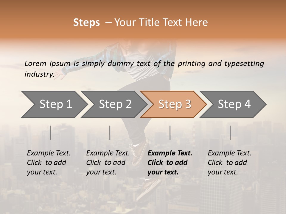 String Purple Object PowerPoint Template