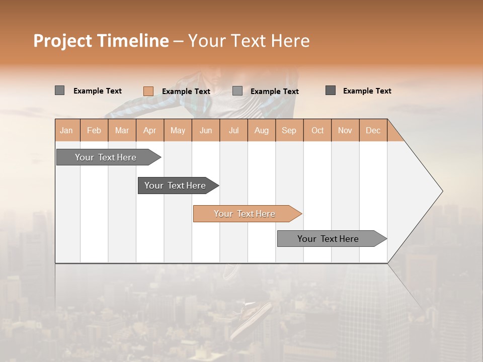 String Purple Object PowerPoint Template