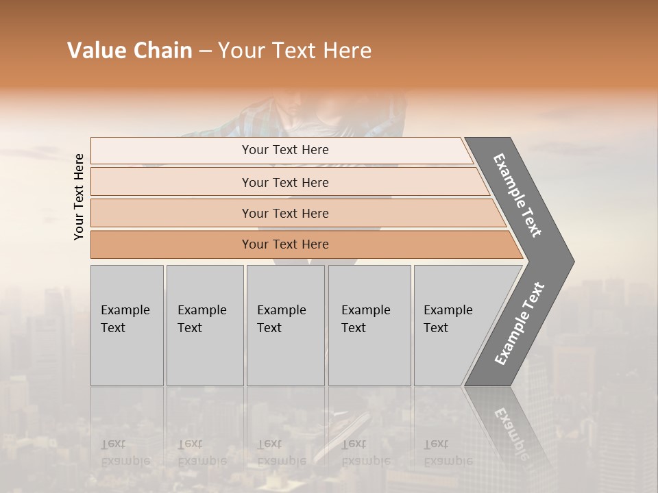 String Purple Object PowerPoint Template