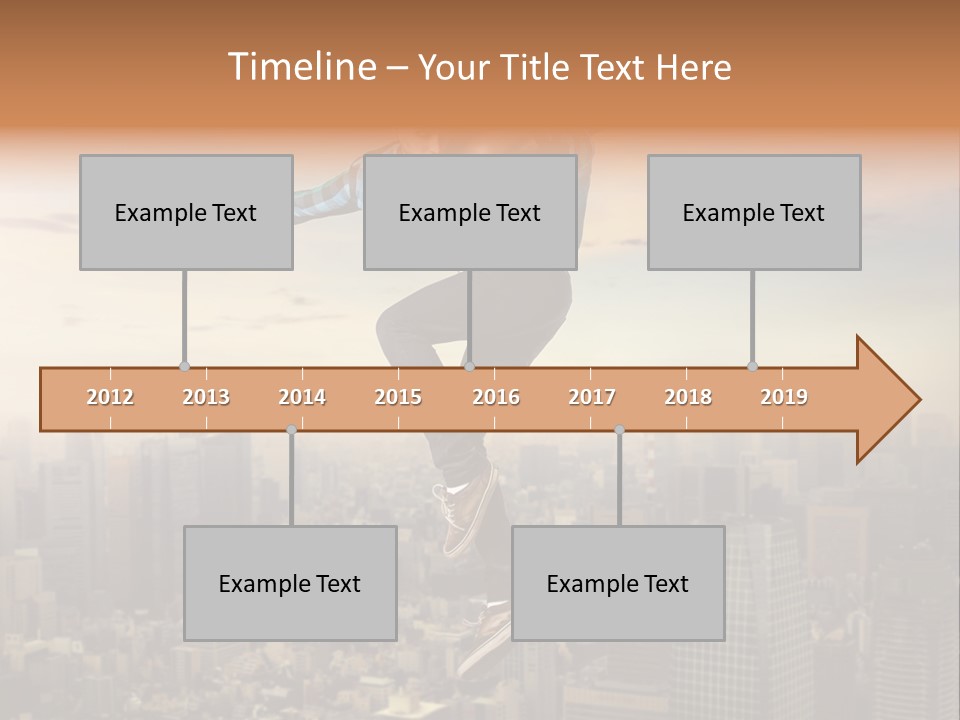 String Purple Object PowerPoint Template