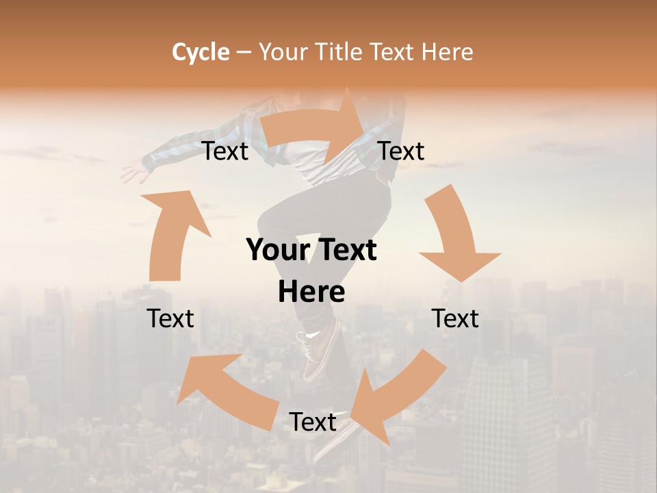 String Purple Object PowerPoint Template