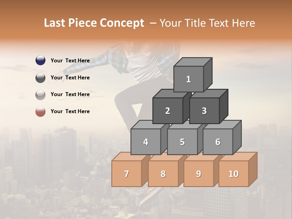 String Purple Object PowerPoint Template