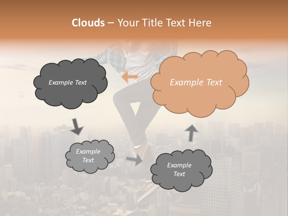 String Purple Object PowerPoint Template