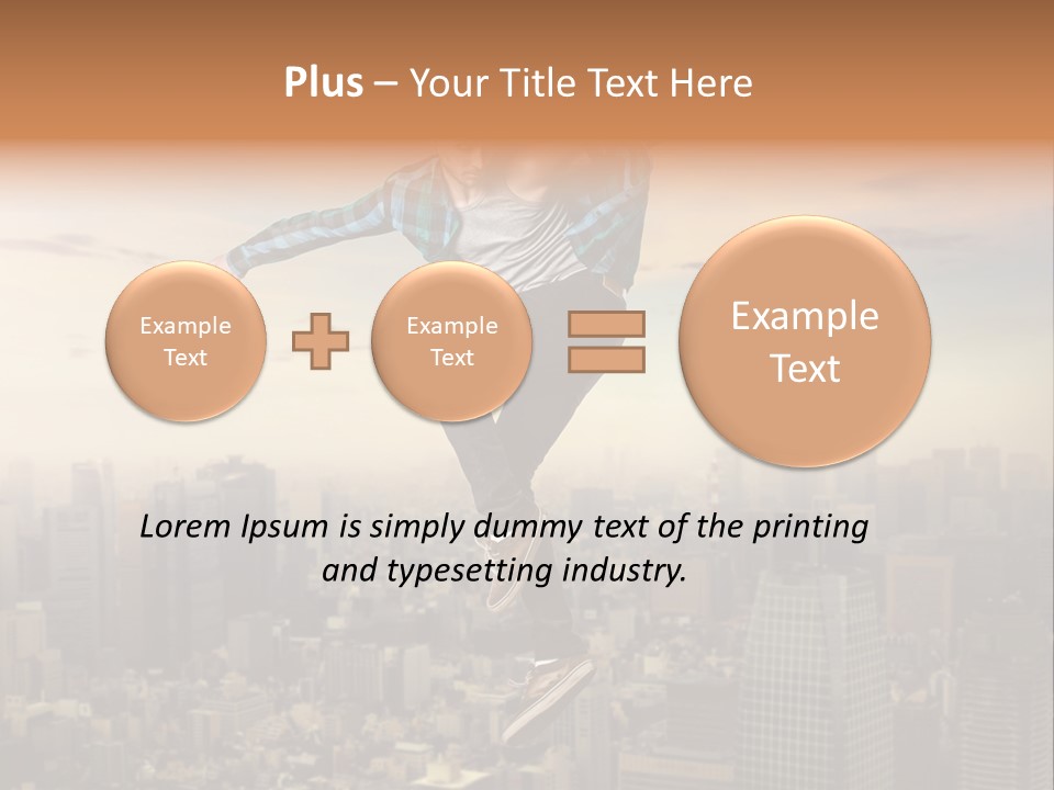 String Purple Object PowerPoint Template