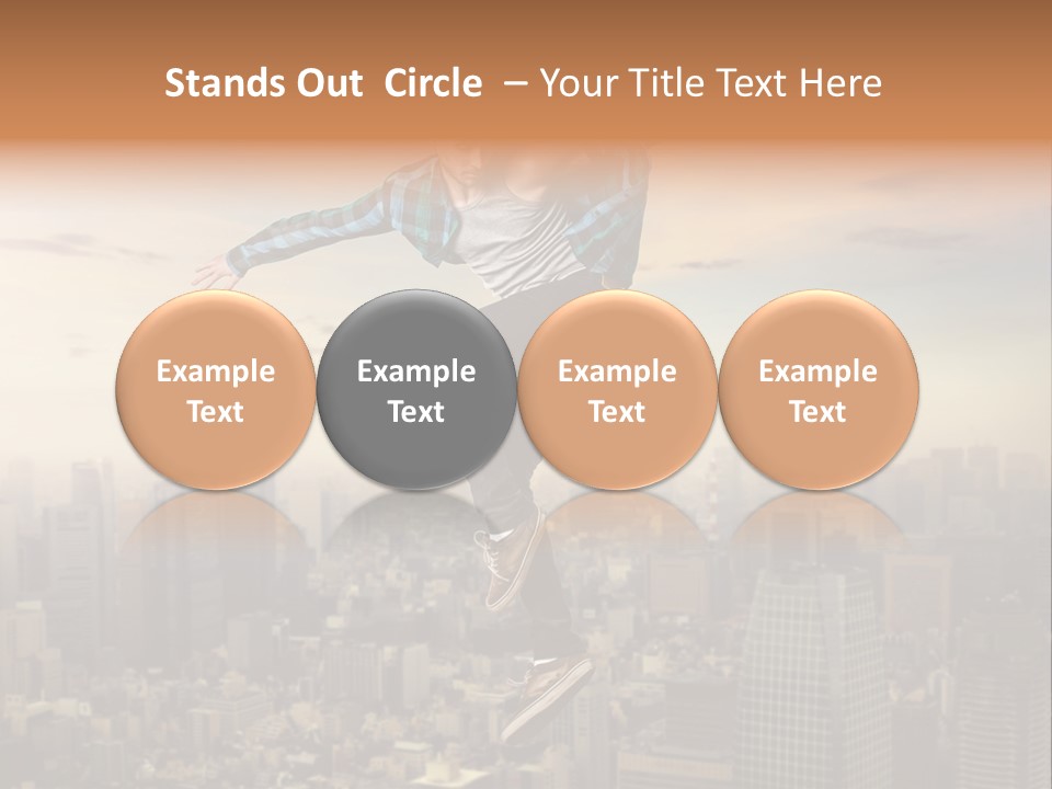 String Purple Object PowerPoint Template