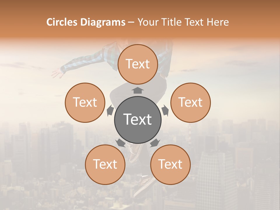 String Purple Object PowerPoint Template