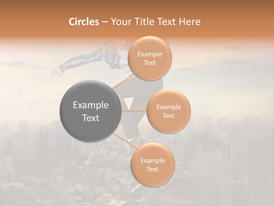 String Purple Object PowerPoint Template