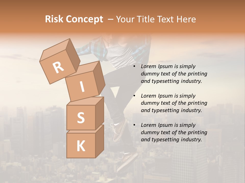 String Purple Object PowerPoint Template